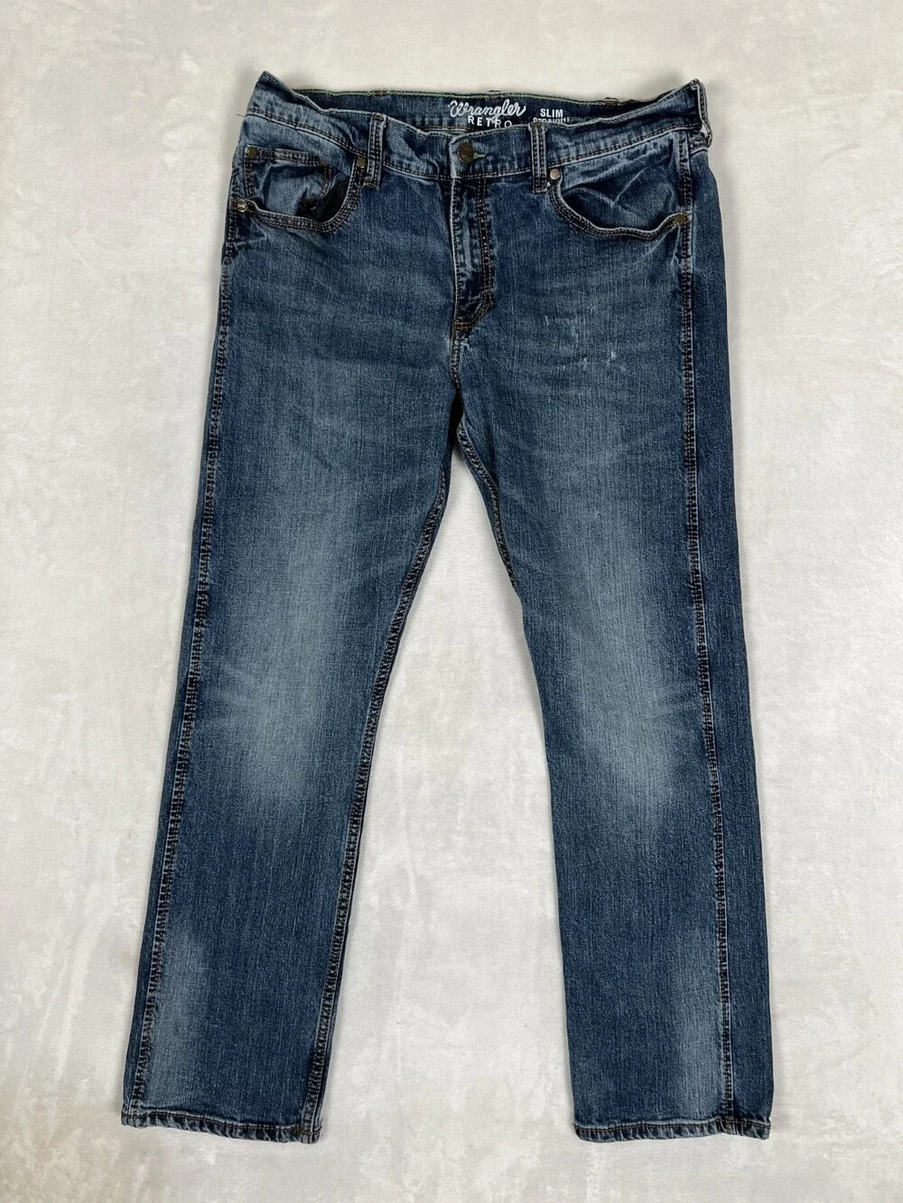 Wrangler Retro Slim Straight Jeans Size 36x32 Western Cowboy